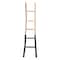 Hello Honey® 6ft. Natural & Black Wood Decorative Blanket Ladder